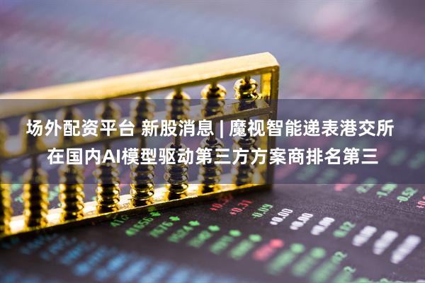 场外配资平台 新股消息 | 魔视智能递表港交所 在国内AI模型驱动第三方方案商排名第三